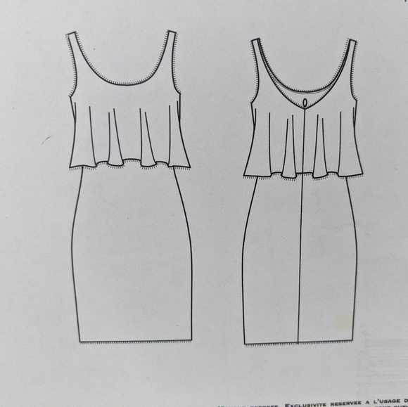 Vogue V1288 Sewing Pattern Badgley Mischka Cocktail Dress Size 12 14 16 18 20 - Picture 8 of 9